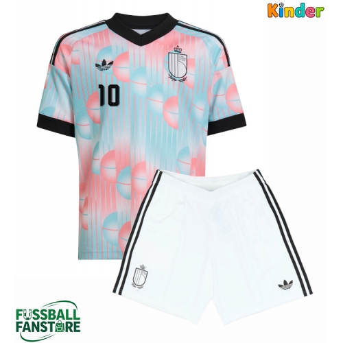 Belgien Leandro Trossard #10 Replik Auswärtstrikot Kinder WM 2026 Kurzarm (+ Kurze Hosen)